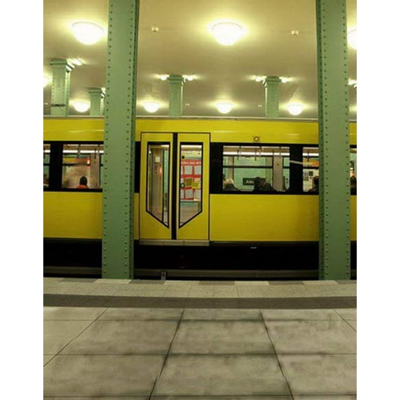 ABPHOTO Polyester Subway Photography Backdrops Photo Props Studio Background 5x7ft