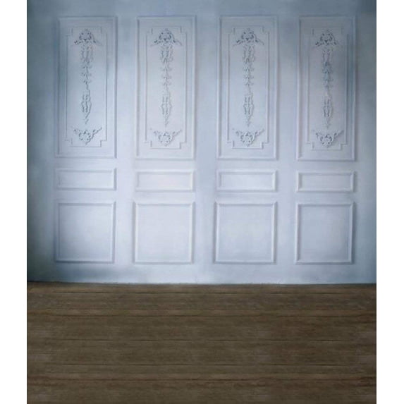 ABPHOTO Polyester Vintage Hall Door Floor Indoor Scene 5x7ft Photography Backdrops