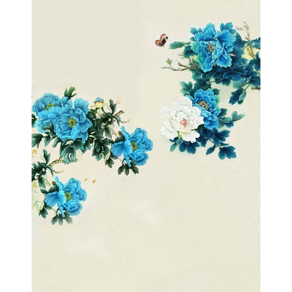 ABPHOTO Polyester Vintage Mottled Floral Flower Print 5x7ft Photography Backgrounds