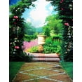 thumbnail image 1 of ABPHOTO Polyester Vintage Mottled Flower Tree Garden Drawing Picture Painting Print Photography Backdrops Wall Mural 5x7ft, 1 of 2