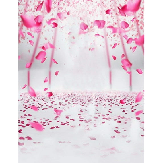 ABPHOTO Polyester Wedding Scene Blowing Petal In Air 5x7ft Mural Portrait Stage Studio Props Photography Backdrops