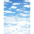 thumbnail image 1 of ABPHOTO Polyester White Clouds Blue Sky Clouded Photography Backdrops 5x7ft Studio Props, 1 of 2