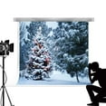 thumbnail image 1 of ABPHOTO Polyester Winter Scenic Backdrop for Photography Snow Christmas Tree Background for Fond Studio Photos 7x5ft, 1 of 4