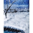 thumbnail image 1 of ABPHOTO Polyester Scenic Winter White Snow Trees with Rimes Hoarfrost Christmas Holiday Mural Party Wall Decorations Photography Backdrops 5x7ft, 1 of 2