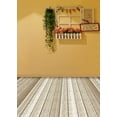 thumbnail image 1 of ABPHOTO Polyester Wooden Floor Flowers Window Photography Backdrops Photo Props Studio Background 5x7ft, 1 of 2