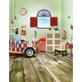 thumbnail image 1 of ABPHOTO Polyester Wooden Floor Living Room Car Photography Backdrops Photo Props Studio Background 5x7ft, 1 of 2