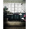 thumbnail image 1 of ABPHOTO Polyester Wooden Floor Vintage House Flowers Photography Backdrops Photo Props Studio Background 5x7ft, 1 of 2