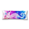 thumbnail image 1 of ABPHOTO Rainbow Seahorse Geometric Sea Animal Body Pillow Covers Case Protector 20x60 inch, 1 of 2