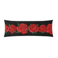 thumbnail image 1 of ABPHOTO Red Roses Body Pillow Covers Pillowcase Throw Pillows 20x60 inch, 1 of 1