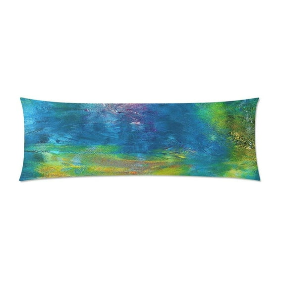 ABPHOTO Reflections Psychedelic Emotions Abstract Body Pillow Cover pillow Case Pillow Protector Cushion Cover 20x60 inch