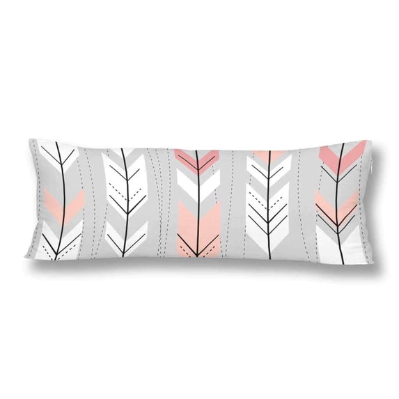 ABPHOTO Seamless Geometric Pattern Retro Style Pillow Covers Pillowcase 20x60 inch Body Pillow Case Protector