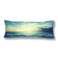 thumbnail image 1 of ABPHOTO Seychelles Beach Ocean Sea Wave Sunset Time Body Pillow Covers Case Protector 20x60 inch, 1 of 2