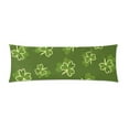 thumbnail image 1 of ABPHOTO Shamrock Long Body Pillowcase Pillow Cover Pillowslip 20x60 inch, 1 of 1