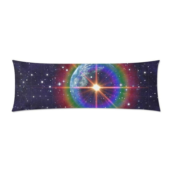 ABPHOTO Space Science Fiction Cosmos Blue Fantasy Body Pillow Cover pillow Case Pillow Protector Cushion Cover 20x60 inch