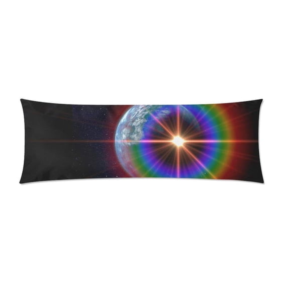 ABPHOTO Space Science Fiction Cosmos Blue Fantasy Body Pillow Cover pillow Case Pillow Protector Cushion Cover 20x60 inch