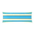thumbnail image 1 of ABPHOTO Stripes Yellow Aqua Blue White Horizontal Body Pillow Cover pillow Case Pillow Protector Cushion Cover 20x60 inch, 1 of 1