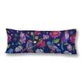 thumbnail image 1 of ABPHOTO Summer Night Garden Vintage Birds Chamomiles Poppies Tulips Body Pillow Covers Case Protector 20x60 inch, 1 of 2