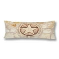 thumbnail image 1 of ABPHOTO Texas Department of Transportation Symbol Sandstone Wall Body Pillow Covers Case Protector 20x60 inch, 1 of 2