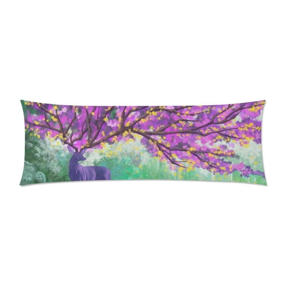 ABPHOTO The Deer Emperor Body Pillow Covers Pillowcase Throw Pillows 20x60 inch