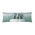 thumbnail image 1 of ABPHOTO Three Penguins Long Body Pillowcase Pillow Cover Pillowslip 20x60 inch, 1 of 1