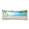 thumbnail image 1 of ABPHOTO Tropical Coconut Palm Tree Body Pillow Covers Pillowcase 20x60 inch Summer Nature Sea Ocean Beach Hawaii Body Pillow Case Protector, 1 of 2