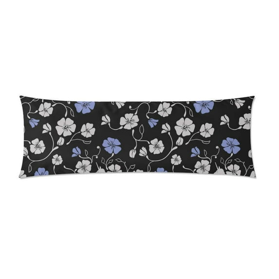 ABPHOTO Unicorn Floral Long Body Pillowcase Pillow Cover Pillowslip 20x60 inch