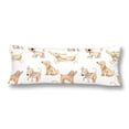 thumbnail image 1 of ABPHOTO Watercolor Cute Funny Dogs Seamless Pattern Body Pillow Covers Case Protector 20x60 inch, 1 of 2