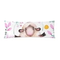 thumbnail image 1 of ABPHOTO Watercolor Floral Body Pillowcase Pillow Cover Pillow Protector Two Sides Printing 20x60 inch, 1 of 1