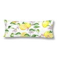 thumbnail image 1 of ABPHOTO Watercolor Yellow Lemon Body Pillow Covers Pillowcase 20x60 inch Fruit Flower Branch Exotic Blossom Body Pillow Case Protector, 1 of 2