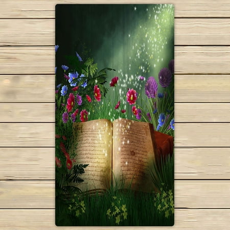 ABPHQTO A Book Lost In The Forest Towels,Beach Bath Pool Sprot Travel Hand Spa Towel 30x56 Inch
