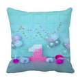 thumbnail image 1 of ABPHQTO A Lot Of Balloons Blue Color Pillow Case Pillow Cover Pillow Protector Two Sides For Couch Bed 18x18 Inch, 1 of 1