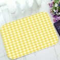 thumbnail image 1 of ABPHQTO A Pastel Yellow Gingham Doormat Entrance Rug Area Rug Floor Mat Home Decor 23.5x16.7 Inch, 1 of 1