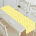 thumbnail image 1 of ABPHQTO A Pastel Yellow Gingham Table Runner Placemat Tablecloth For Home Decor 16x72 Inch, 1 of 1