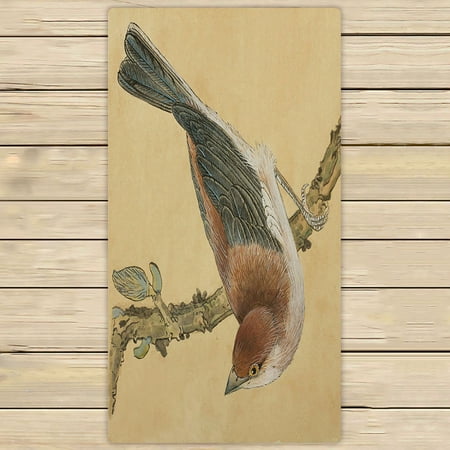 ABPHQTO A Small Bird On A Branch Draw A Small Bird Towels Beach Bath Pool Sprot Travel Hand Spa Towel 30x56 Inch
