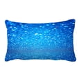 thumbnail image 1 of ABPHQTO Abstract Defocused Blue Or Aqua Glitter Lights Pillow Case Pillow Cover Pillow Protector Two Sides For Couch Bed 20x30 Inch, 1 of 1