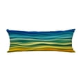 thumbnail image 1 of ABPHQTO Abstract Design Creativity Yellow And Green Waves Body Pillow Covers Pillow Case Protector Pillowcase 20x60 Inch, 1 of 1