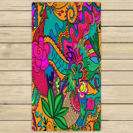 ABPHQTO Abstract Drawing Stoner Art Towels,Beach Bath Pool Sprot Travel Hand Spa Towel 30x56 Inch