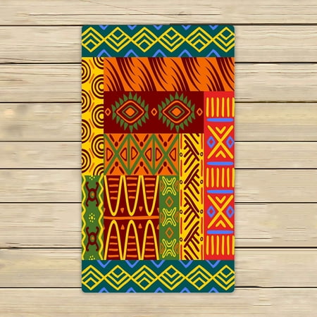 ABPHQTO Abstract Ethnic Patterns And Ornaments Towels,Beach Bath Pool Sprot Travel Hand Spa Towel 16x28 Inch