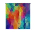 thumbnail image 1 of ABPHQTO Abstract Geometric Full Color Japanese Noren Curtain Doorway Door Window Treatment Curtains Cotton Linen Curtain 85x90 cm, 1 of 1