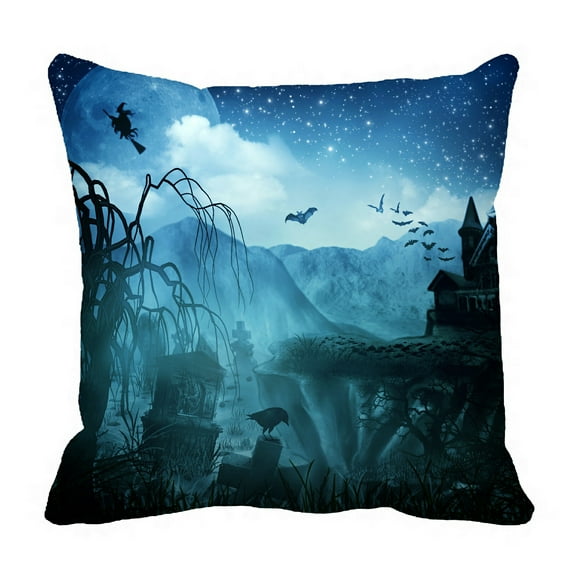 ABPHQTO Abstract Halloween Pillow Case Pillow Cover Pillow Protector Two Sides For Couch Bed 18x18 Inch