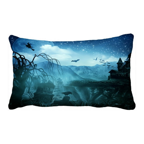 ABPHQTO Abstract Halloween Pillow Case Pillow Cover Pillow Protector Two Sides For Couch Bed 20x30 Inch