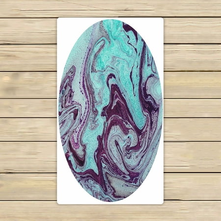 ABPHQTO Acrylic Painted Waves Towels Beach Bath Pool Sprot Travel Hand Spa Towel 16x28 Inch