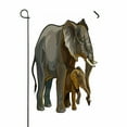 thumbnail image 1 of ABPHQTO African Elephant Mother With Baby Side View Home Outdoor Garden Flag House Banner Size 28x40 Inch, 1 of 1