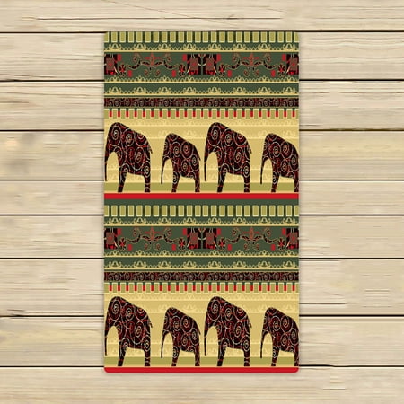 ABPHQTO African Style Elephant Towels,Beach Bath Pool Sprot Travel Hand Spa Towel 16x28 Inch
