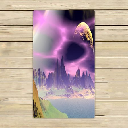 ABPHQTO Alien Planet Rocks Moon Towels,Beach Bath Pool Sprot Travel Hand Spa Towel 16x28 Inch