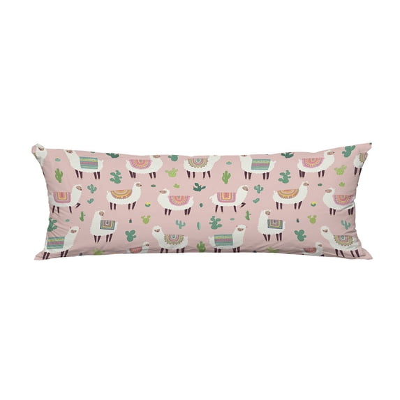 ABPHQTO Alpaca Cactus Body Pillow Covers Pillow Case Protector Pillowcase 20x60 Inch