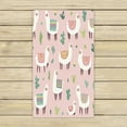 thumbnail image 1 of ABPHQTO Alpaca Cactus Towels,Beach Bath Pool Sprot Travel Hand Spa Towel 16x28 Inch, 1 of 1