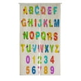 thumbnail image 1 of ABPHQTO Alphabet Set With Associate Objects And Number Japanese Noren Curtain Doorway Door Window Treatment Curtains Cotton Linen Curtain 85x120 cm, 1 of 1
