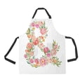 thumbnail image 1 of ABPHQTO Ampersand Flowers Apron Home Kitchen Apron with Pockets, 1 of 1
