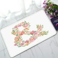 thumbnail image 1 of ABPHQTO Ampersand Flowers Doormat Entrance Rug Area Rug Floor Mat Home Decor 30x18 Inch, 1 of 1
